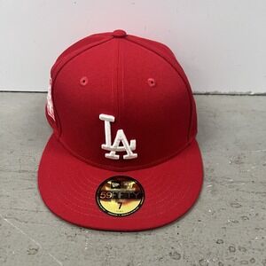Los Angeles Dodgers LAD‎ MLB Authentic Era New 59FIFTY Fitted Hat Size 7